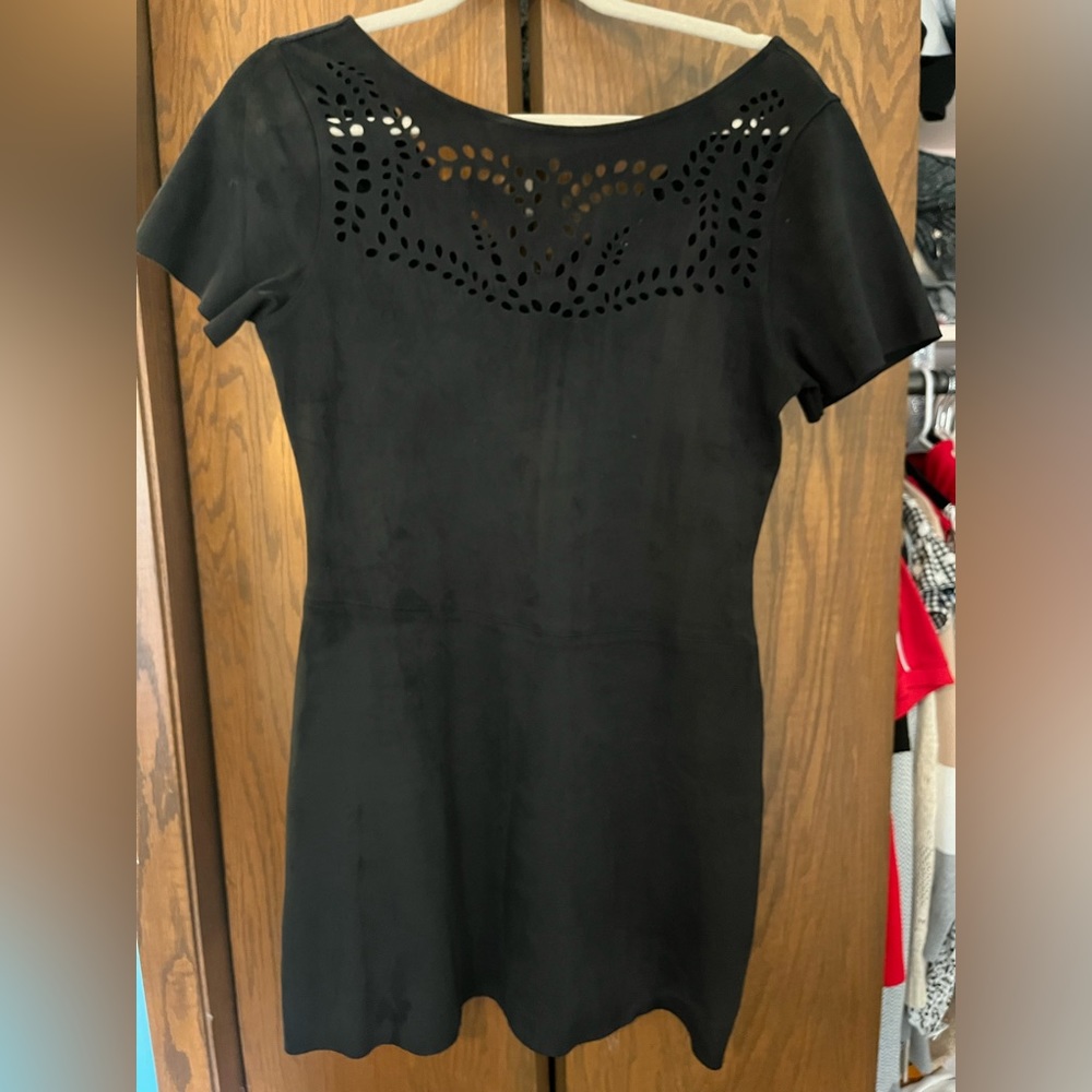 Black Suede Sanctuary dress